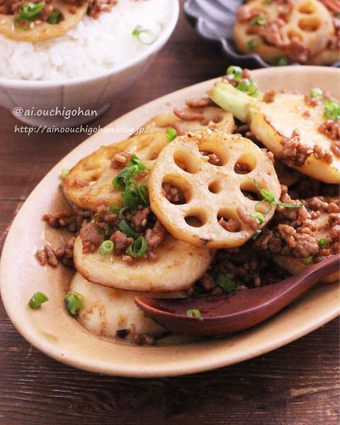 食感よし!かぶと蓮根のそぼろ炒めレシピ