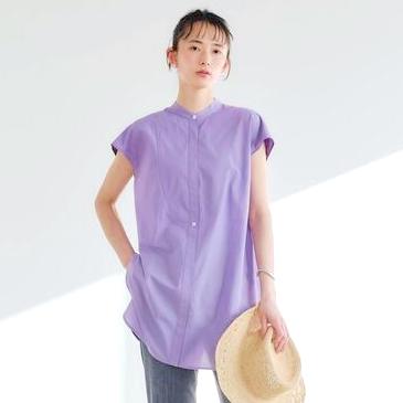 紫シャツのレディースコーデ特集 21 おしゃれな着こなしを季節別にご紹介 Folk