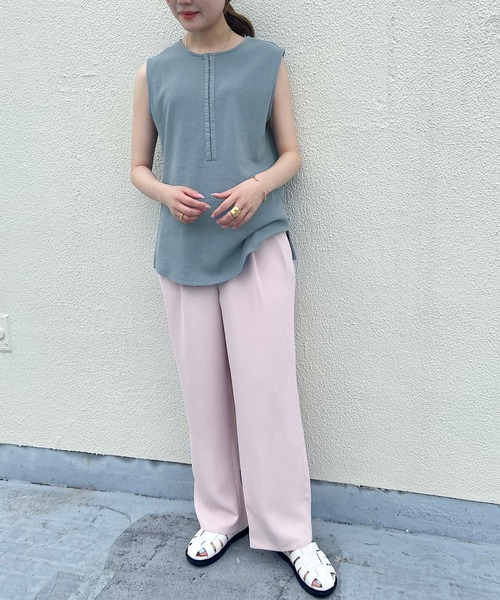 UR Lab. フロントホックサーマルカットソー