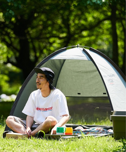アースカラーがおしゃれな小型テント