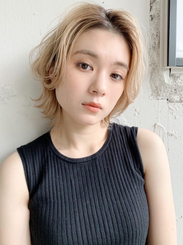 小顔効果が嬉しいショート