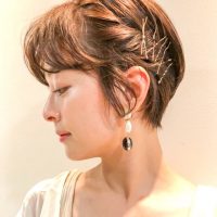 《簡単》不器用でも出来るショートヘアアレンジ。自分で出来るサロン帰りの仕上がり