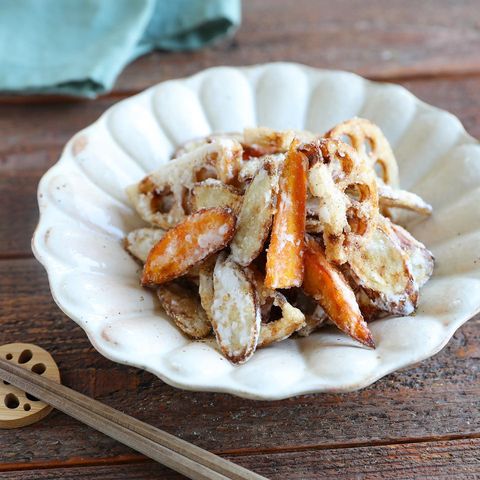 山椒香る!ごぼうとれんこんの唐揚げレシピ