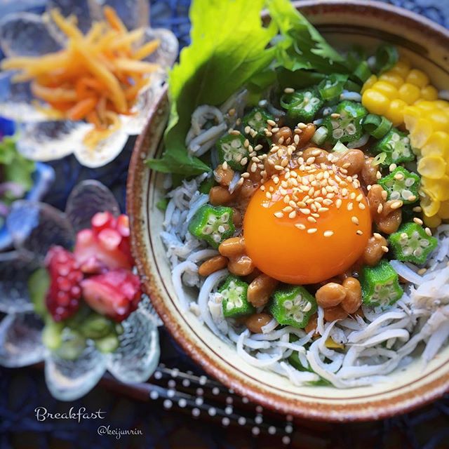 納豆しらすオクラ丼