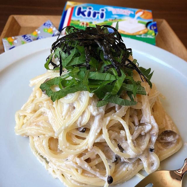 クリームチーズの消費に!たらこパスタ