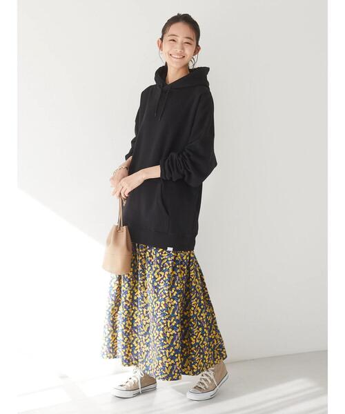 花柄ギャザースカート