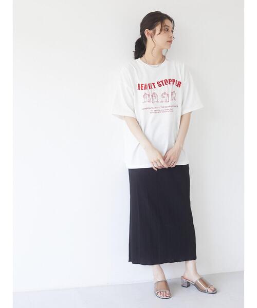 ランダムリブタイトスカート