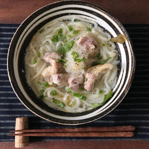 鍋1つで簡単!鶏塩おろしうどんレシピ