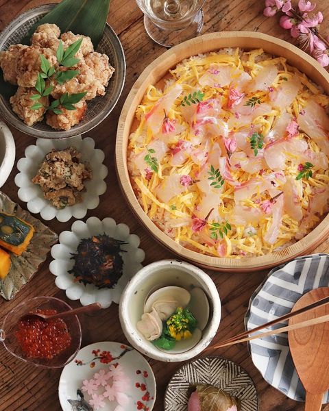 桜鯛の柚子ちらし寿司