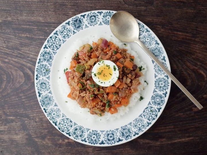 野菜たっぷりキーマカレー