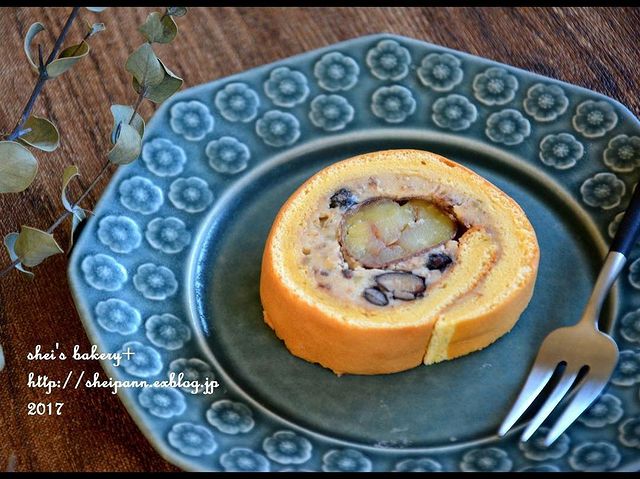 渋皮煮の簡単アレンジ!栗ロールケーキレシピ