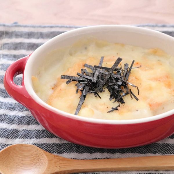 トースター料理♪明太餅チーズグラタンレシピ