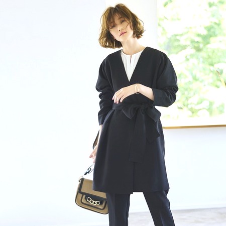 21年は 黒テーパードパンツを使いこなす コーデの幅が広がる着回しお手本集 Folk