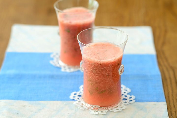 スイカと糀甘酒のフレッシュジュース