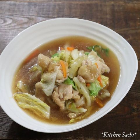 鶏肉と白菜のとろみ煮
