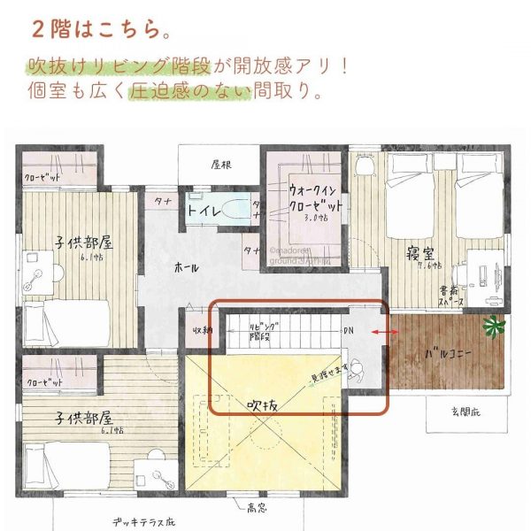 ファミクロを中心に暮らす！収納したり着替えたり、間取り。4