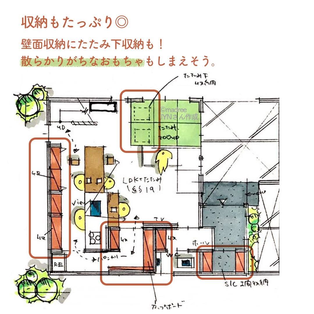 寝る前にお風呂の方に◎2階に水回りをまとめた間取り。4