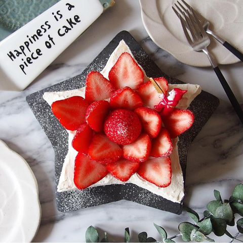 簡単!星型いちごのクリスマスケーキレシピ