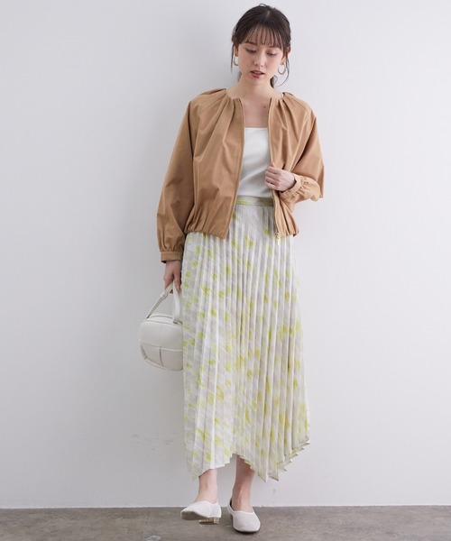 撥水コクーンブルゾン×レディーススカート