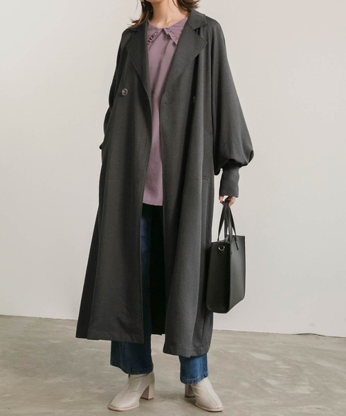 10月下旬の服装|トレンチコート×デニムパンツ