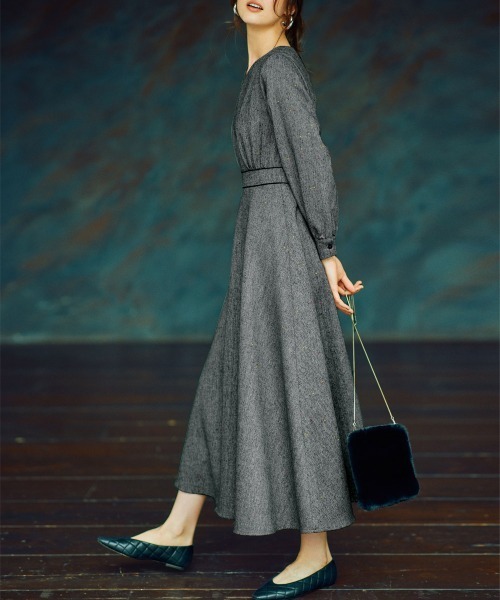 この秋冬マネしたい大人のワンピースコーデ 21 ワンランク上の着こなし術 Folk