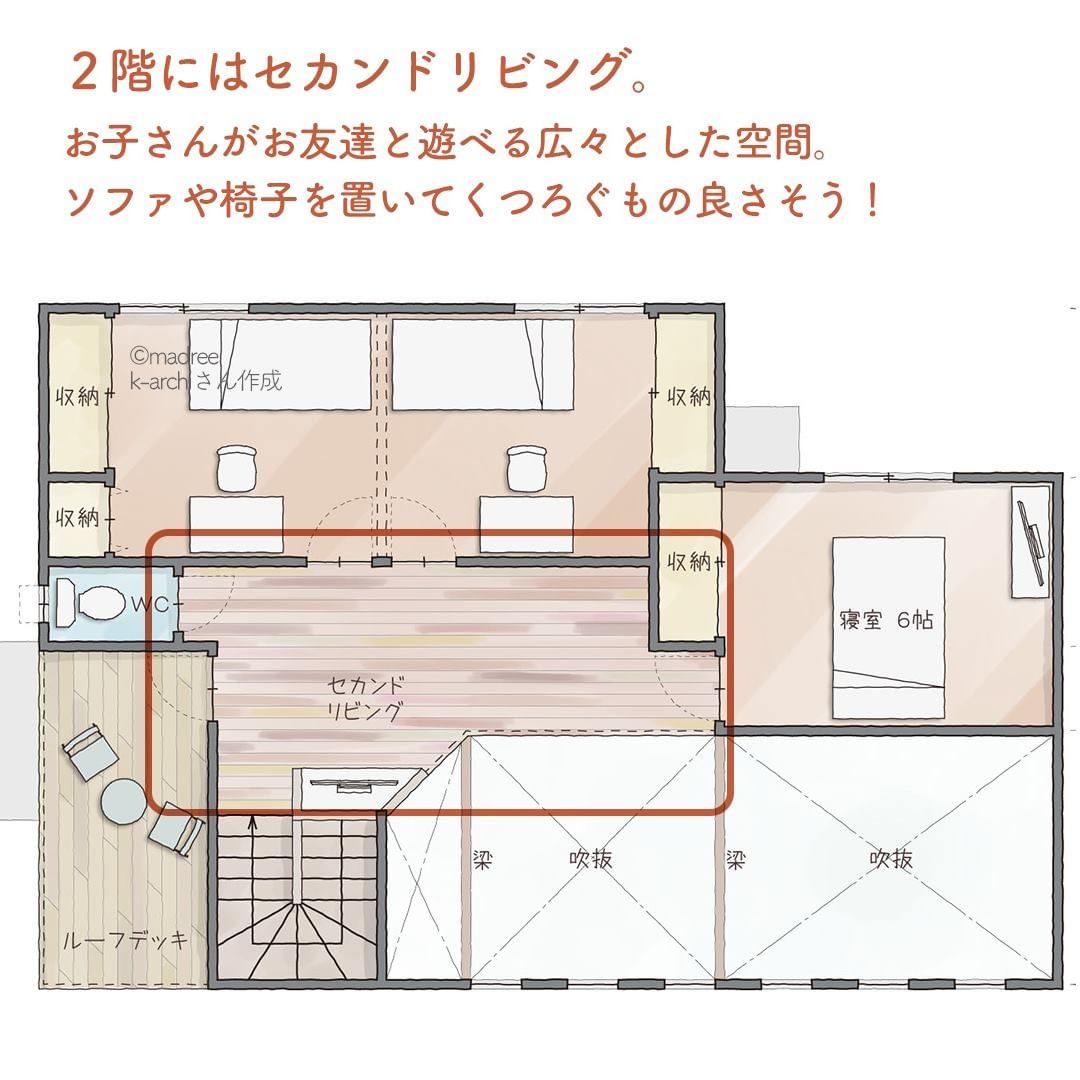 水回りも、キッチンも！玄関から最短距離な間取り。5