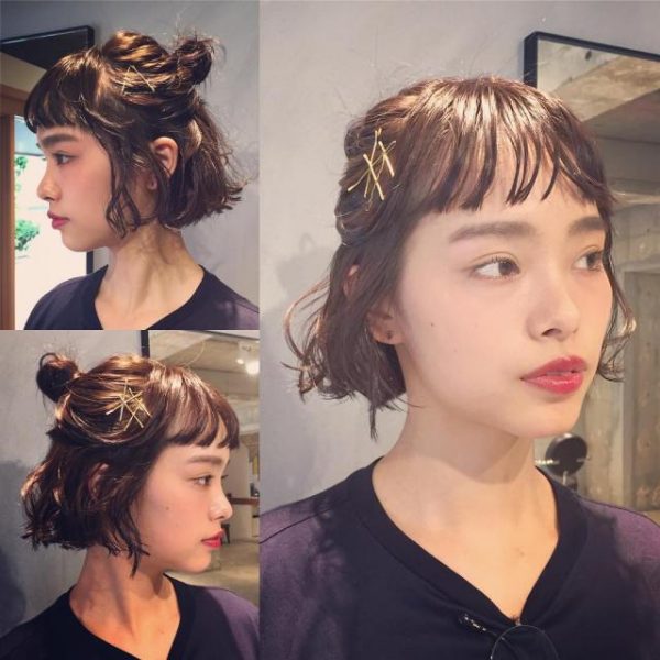 ヘアピン使いで魅せる大人のこなれアレンジ