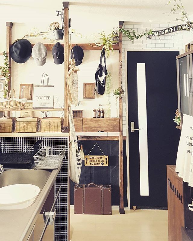 ショップ風展示ができるディアウォールの棚