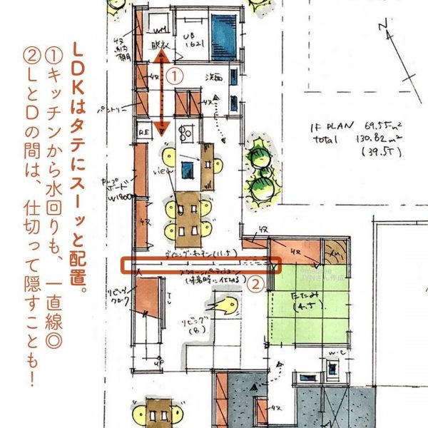 帰ったらすぐ手洗いうがい！玄関近くに洗面台があるプラン◎4