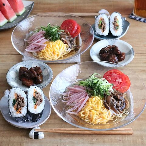 具そうめん+おにぎり