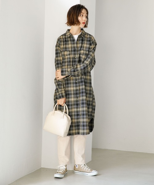 冬のシャツワンピコーデ 21 寒い日もおしゃれに着こなしたい大人女性に Folk 冬のシャツワンピコーデ 21 寒い日もおしゃれに着こなしたい大人女性に Folk