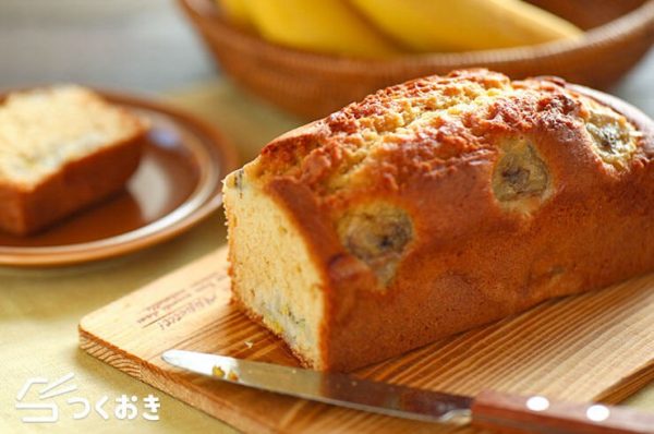 定番人気の美味しいバナナパウンドケーキ