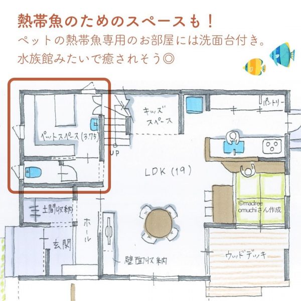 「夜、洗濯をします！」2階に水回りがある間取り4