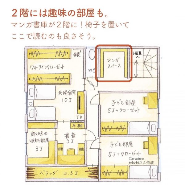 ベビーカーをそのまま置ける！土間収納にスペース確保した間取り。5