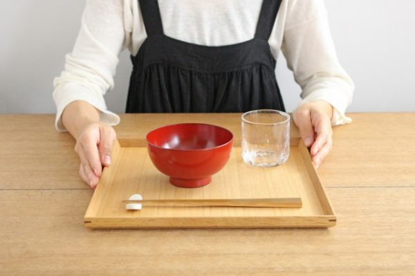 越前塗りの汁椀　朱　松屋漆器店