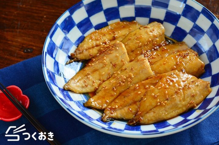 甘辛味がうどんに合うアジの蒲焼き風レシピ