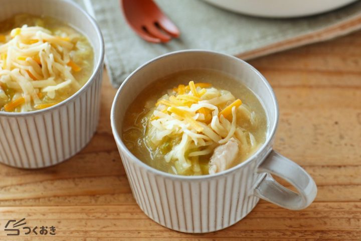 白菜と鶏むねのコンソメスープレシピ