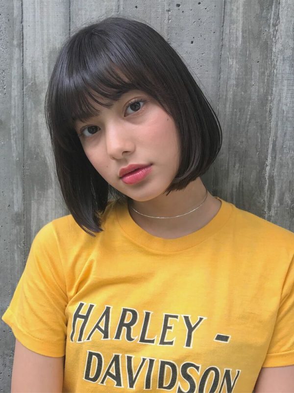 欧米風の透け感◎ブルーアッシュヘアカラー