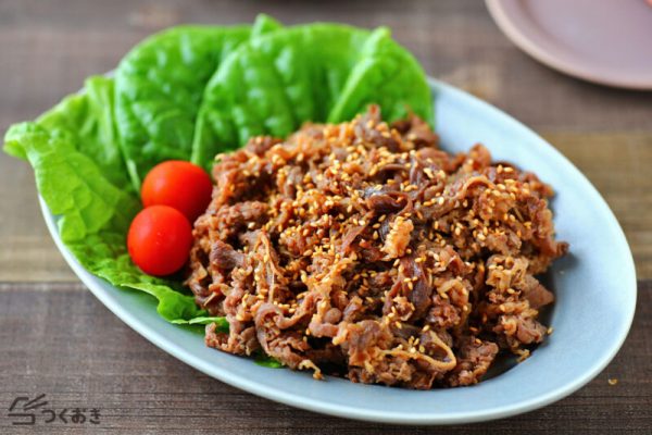 牛肉だけで作る簡単ピリ辛韓国風焼き肉