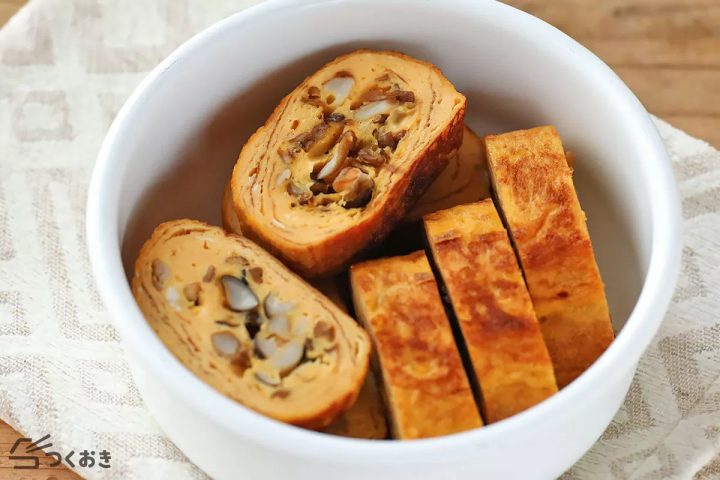 しめじの旨みが美味しいきのこの卵焼きレシピ