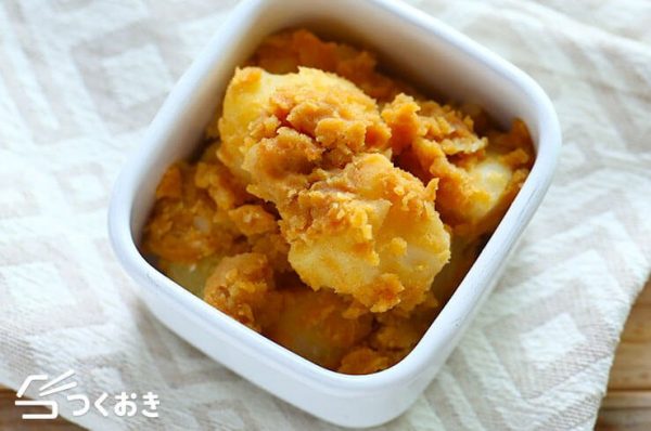 エビピラフ弁当にもカレーポテトサラダレシピ