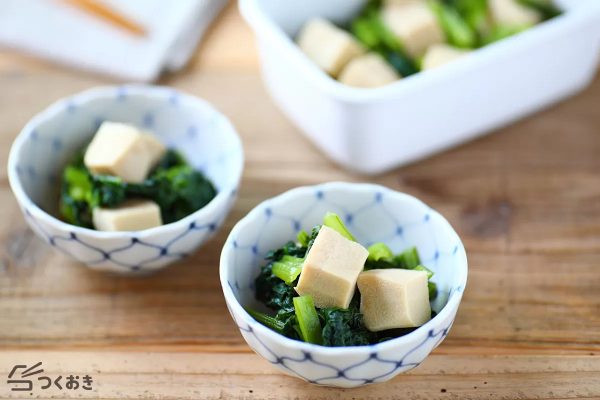 困った時の小松菜と高野豆腐のふくめ煮レシピ