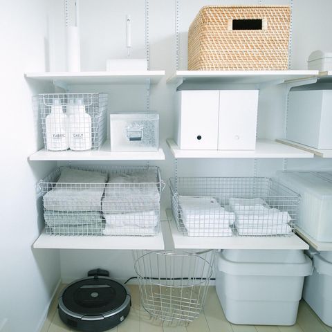 無印良品のステンレスワイヤーバスケット　使いやすいサイズ