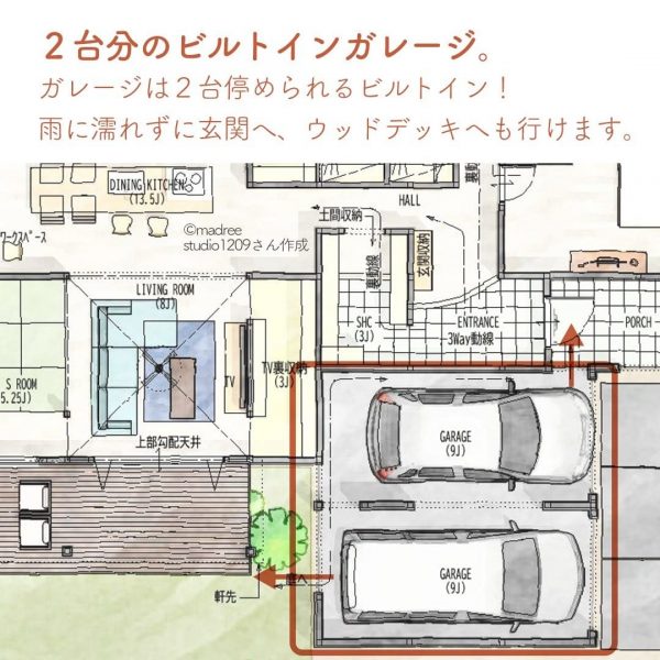 朝の準備がはかどる！回遊動線が自慢の平屋。6