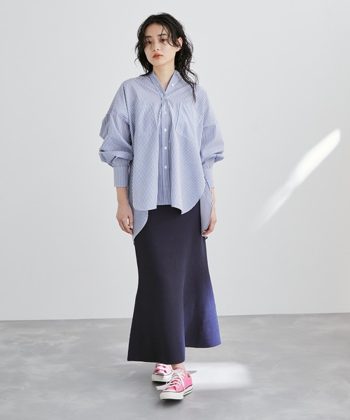 マーメイドスカートコーデを春の装いに 22 脚長効果がある魅力upな着こなし Folk