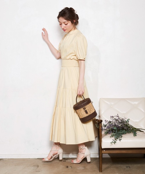 コットンマキシセットアップで春の結婚式コーデ