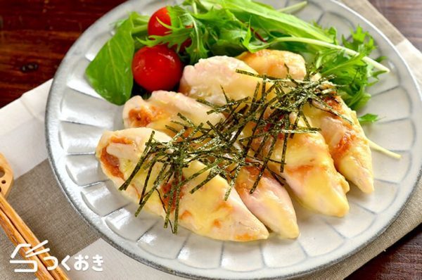 簡単＆早い！10分で作れるささみそチーズレンジ蒸し