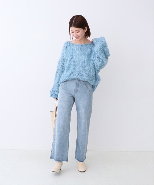 春のストレートデニムコーデ9