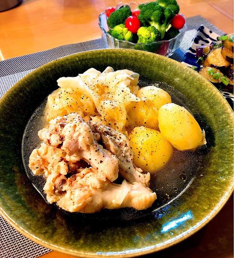 ご飯が進む鶏肉の旨塩バター煮レシピ