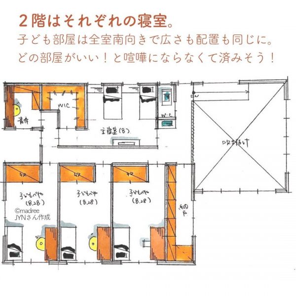 キッズコーナーにも使える！フリースペースがある間取り。5